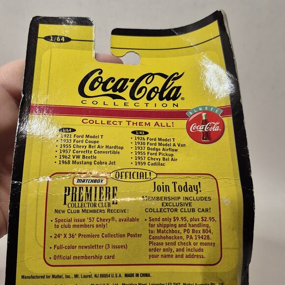 Vintage Matchbox Collectibles Coca Cola 1921 Ford Model T 1:64 Diecast 37983 - Picture 8 of 10